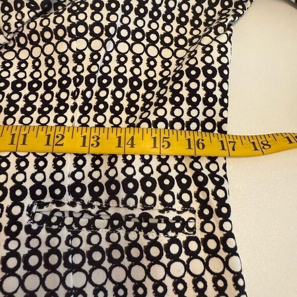 CAbi Black and White Du Jour Three Quarter Sleeve Jacket Size 8, Preppy, Career - Picture 13 of 16